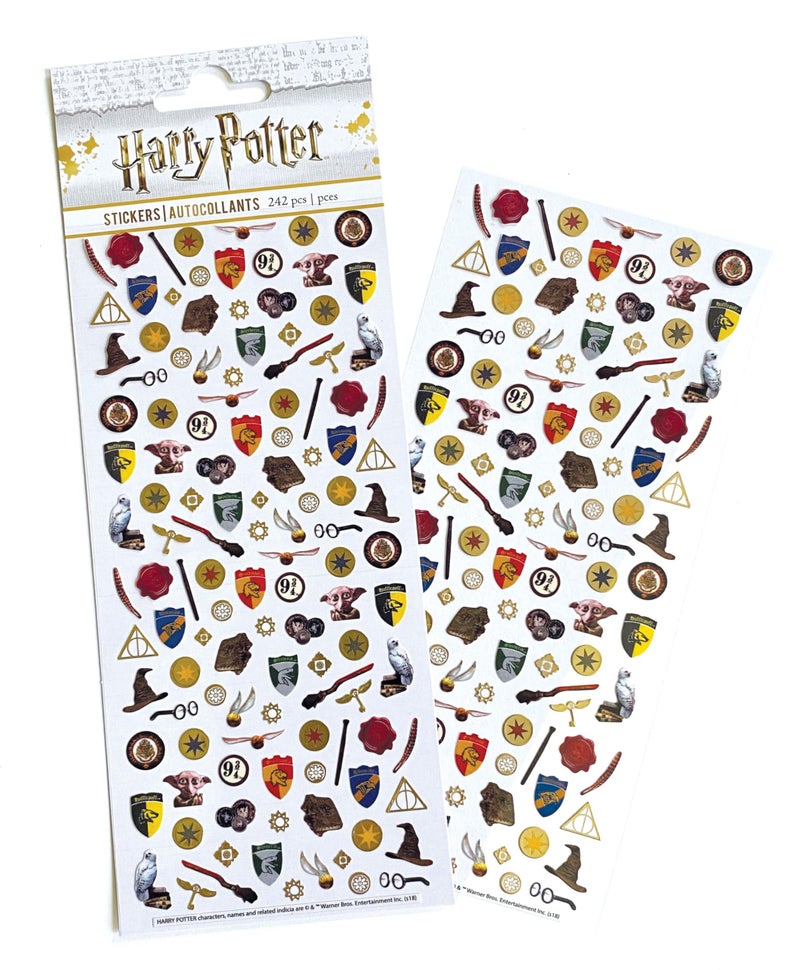 Paper House Productions Harry Potter Pack of 2 Micro Mini Foil Accent Sticker Sheets for Crafts, Scrapbooking & Collecting - Classics - Image 1